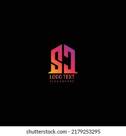 electronic technology letter logo design vector