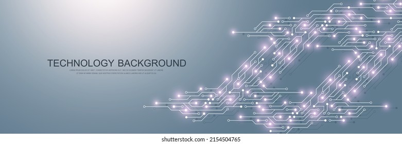 Electronic texture for computer technology, engineering concept. Motherboard computer generated abstract background.
