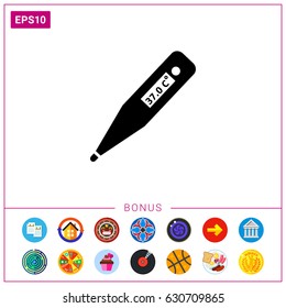 Electronic thermometer icon