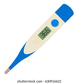 Electronic thermometer icon. Cartoon illustration of electronic thermometer vector icon for web