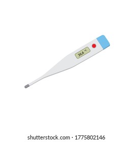 Elektronisches Thermometer zeigen Temperatur gesunden Menschen.