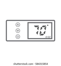 Electronic thermostat with a screen. Under floor heating  temperature control.