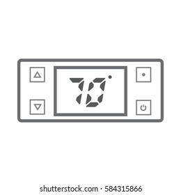 Electronic thermostat with a screen. Under floor heating  temperature control.