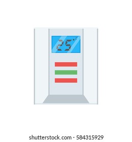 Electronic thermostat with a screen. Under floor heating  temperature control.