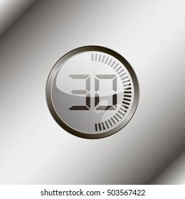 Electronic timer 30 seconds.