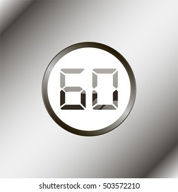 Electronic timer 60 seconds.