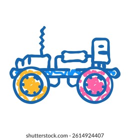 electronic toy gadget baby doodle icon sketch vector. electronic toy gadget baby sign. isolated symbol illustration