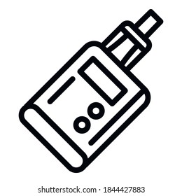 Electronic vape icon. Outline electronic vape vector icon for web design isolated on white background