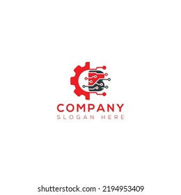 Electronic vector art logo design