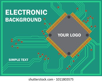 electronic vector background, cpu background, technology background