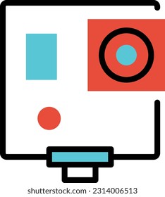 ilustración electrónica Vector en un fondo transparente. Símbolos de calidad superior. Iconos vectoriales de color de línea para el concepto y el diseño gráfico.