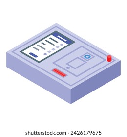 Electronic voiting board icon isometric vector. Election vote. Digital voter