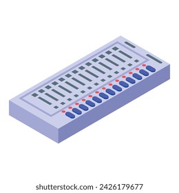 Electronic voiting paper icon isometric vector. Election vote. Digital box