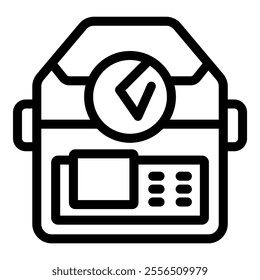 Electronic voting machine securing the vote digitally for modern elections