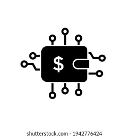 Electronic Wallet Icon. Modern Payment Methods Symbol - Vector, Sign Applied to Design, Presentation, Website or Apps Elements.