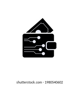 Electronic Wallet Icon. Modern Payment Methods Symbol - Vector, Sign Applied to Design, Presentation, Website or Apps Elements.