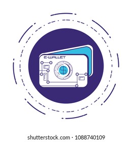 electronic wallet technology icon