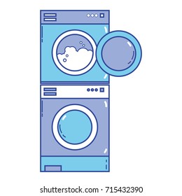 electronic washing machine and dryer to clean