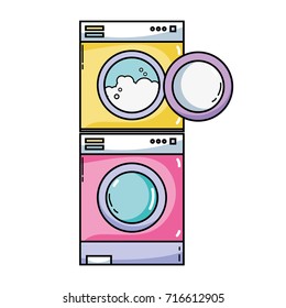 electronic washing machine and dryer to clean