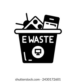 Electronic Waste icon in vector. Logotype
