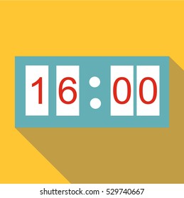 Electronic watch icon. Flat illustration of electronic watch vector icon for web