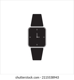 electronic watch on hand icon, vector, illustration, 10 eps