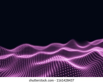 Electronic wave - vector illustration