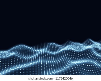 Electronic wave - vector illustration