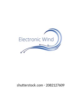 Electronic wind logo template design. This is an excellent Logo template suitable for your company in order to improve its communication process. 