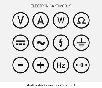Electronica symbol for electrical mechanism. 