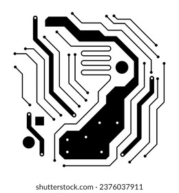 Electronics board. Circuit board electronic hi tech pattern.