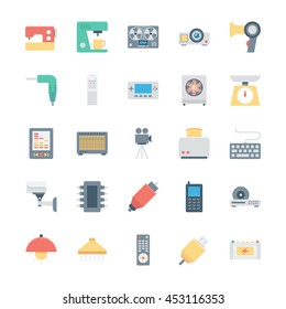 Electronics Colored Vector Icons 3