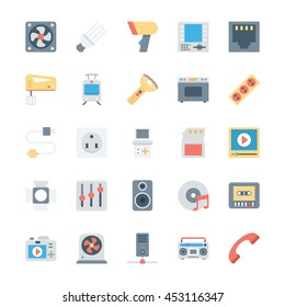 Electronics Colored Vector Icons 4