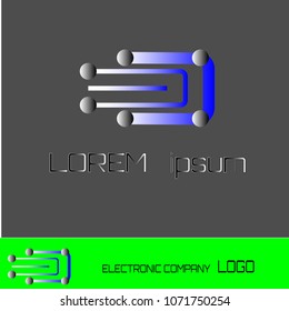 electronics company logo design