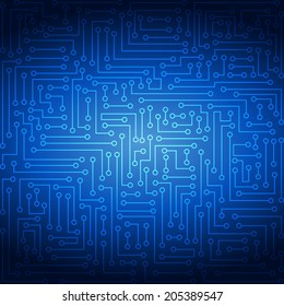 electronics computer technology circuit board background print vector illustration