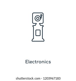 Electronics concept line icon. Linear Electronics concept outline symbol design. This simple element illustration can be used for web and mobile UI/UX.