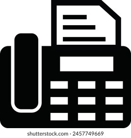 Electronics - Fax machine Icon design eps 10