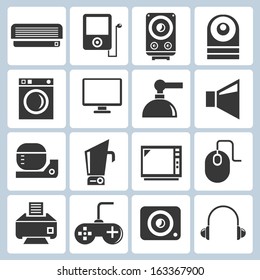 electronics, household icons