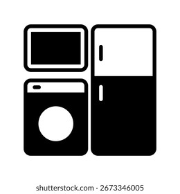  Electronics Icon Relate To Commerce, Shopping And Mall, Use For Modern Concept, Ui, Ux Web And App Development.