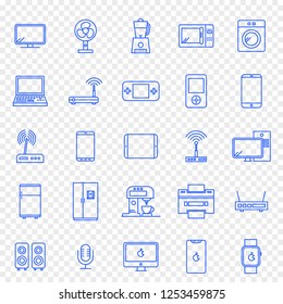 Electronics Icon set. 25 Vector Icons Pack