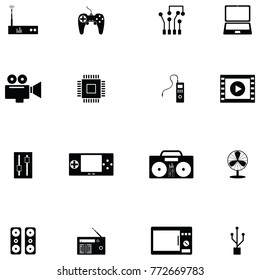 electronics icon set