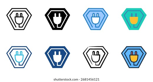 Electronics icon set multiple style collection 
