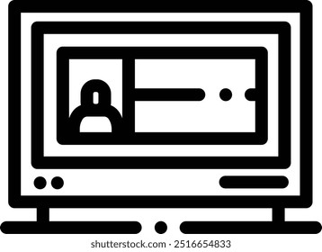 electronics icon. Thin Linear Style Design Isolated On White Background