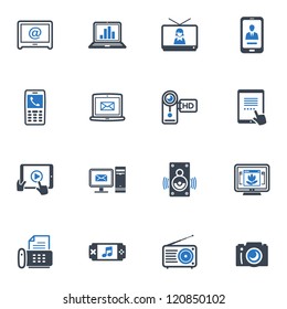 Electronics Icons - Blue Series