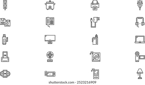 Electronics icons High-Quality Vector Icons Collection with Editable Stroke. Ideal for Professional and Creative Projects.