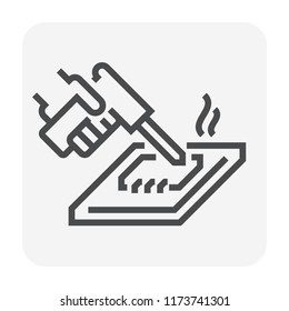Electronics industry and technology icon design, editable stroke.