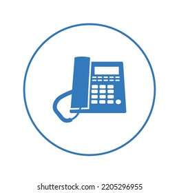 Electronics Land Line Telephone Icon | Circle Version Icon |