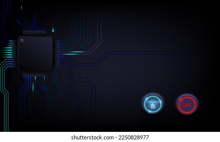 Fondo del circuito de micronave electrónica, fondo de electrodomésticos