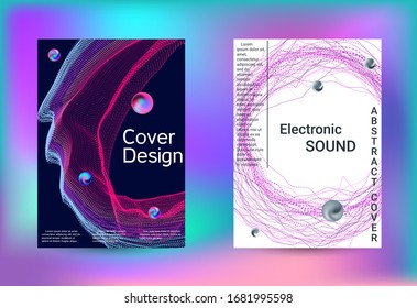 Electronics music set covers. Line art banner. Isolated vector illustration vector music background. Business brochure template. Geometric print. Abstract vector background. 
