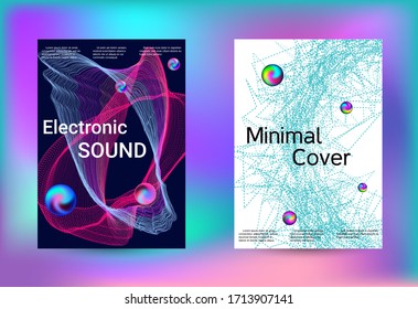 Electronics music set covers. Line art banner. Isolated vector illustration vector music background. Vector print template. Geometric print. Abstract vector background. 